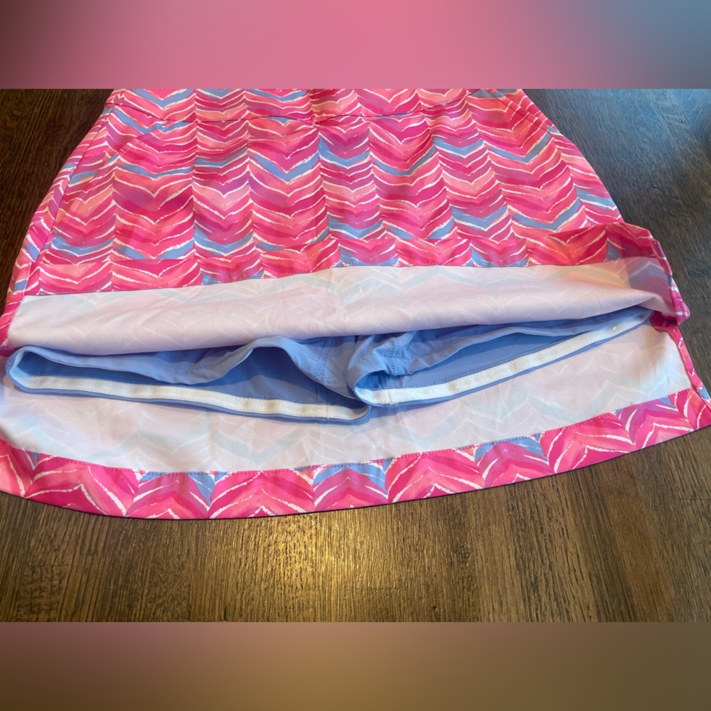 NWOT Vineyard Vines Skort Activewear Gold Pickleball Tennis - Size 0 - Picture 10 of 10